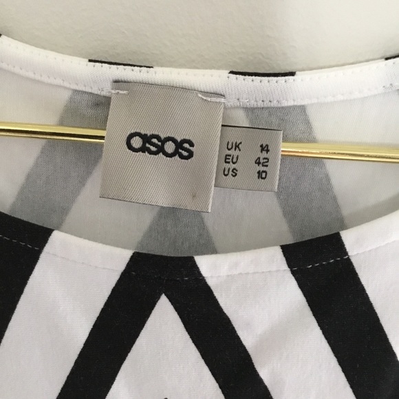 🖤🤍ASOS Body Conscious Dress in Graphic Print - Picture 4 of 8